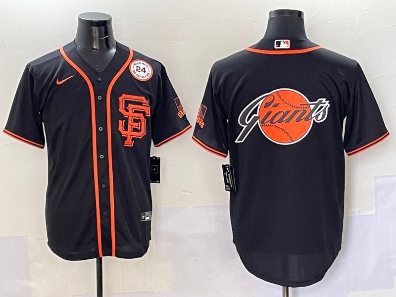 Men San Francisco Giants Blank Black Game 2025 Nike MLB Jersey style 11